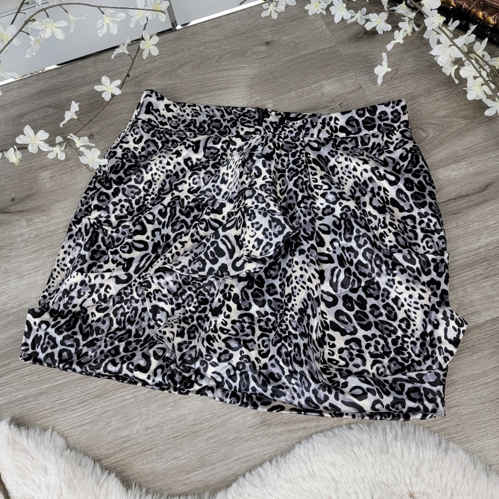 BEBE Animal Print Skirt